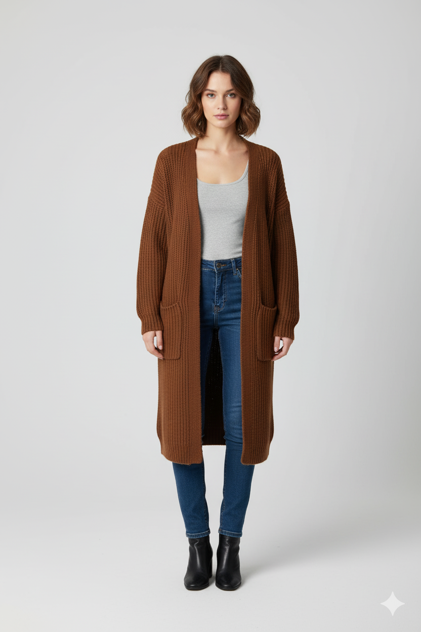 Cárdigan Manga Larga