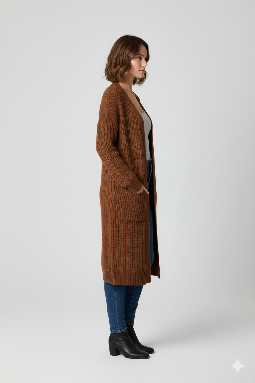 Cárdigan Manga Larga